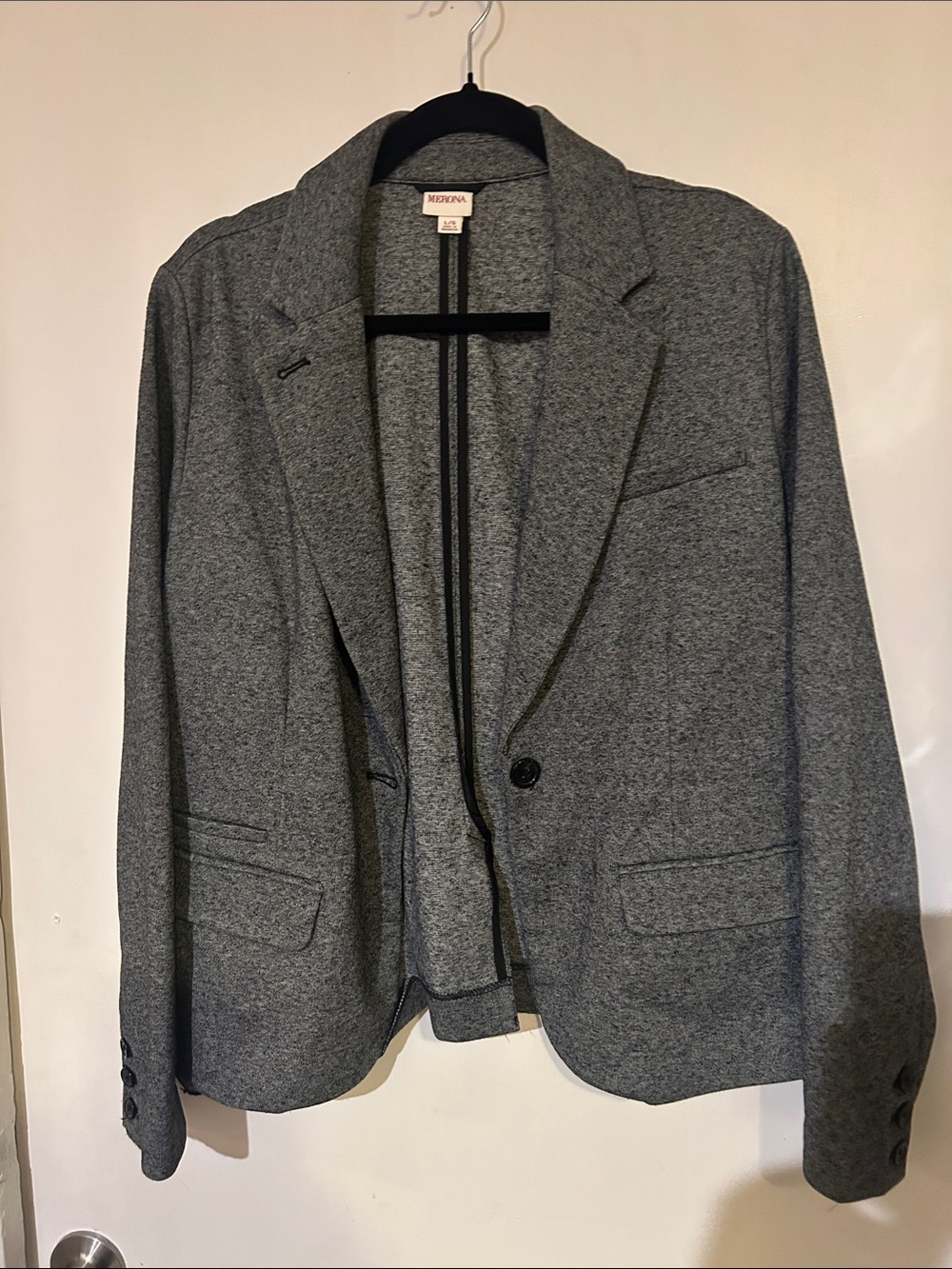 Merona Heather Gray Single-Button Women's Blazer